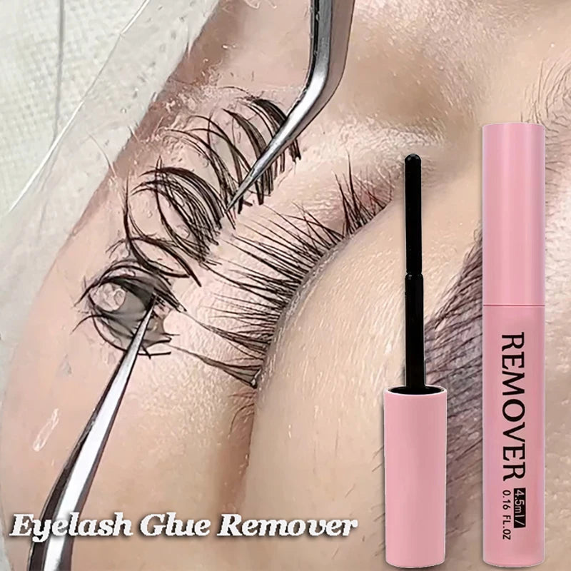 Cluster Lash Glue Remover 5ML Soothing Oil Lash Glue Remover Mascara Wand Eyelash Extension Remover Self Use at Home Makeup Tool Qme