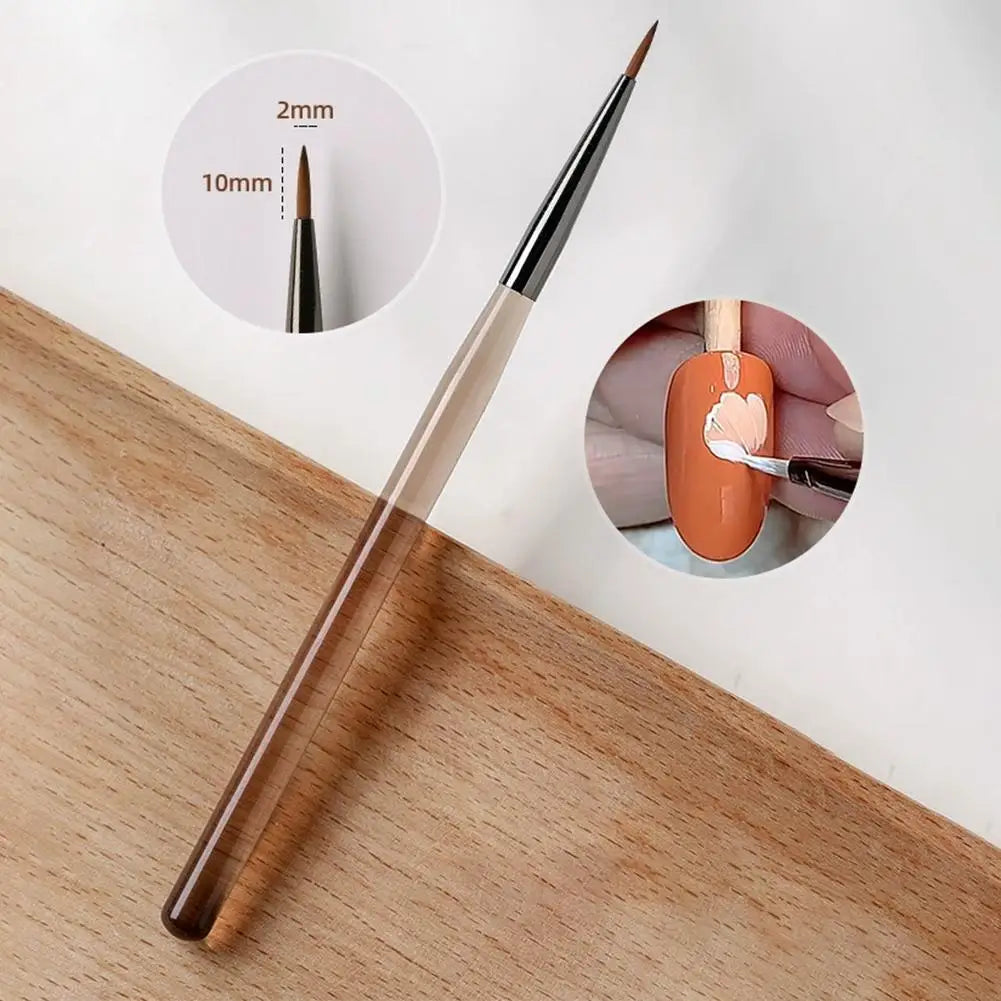 1 Fine Detail Paint Brush Acrylic UV Gel Drawing Dotting Manicure Qme 06