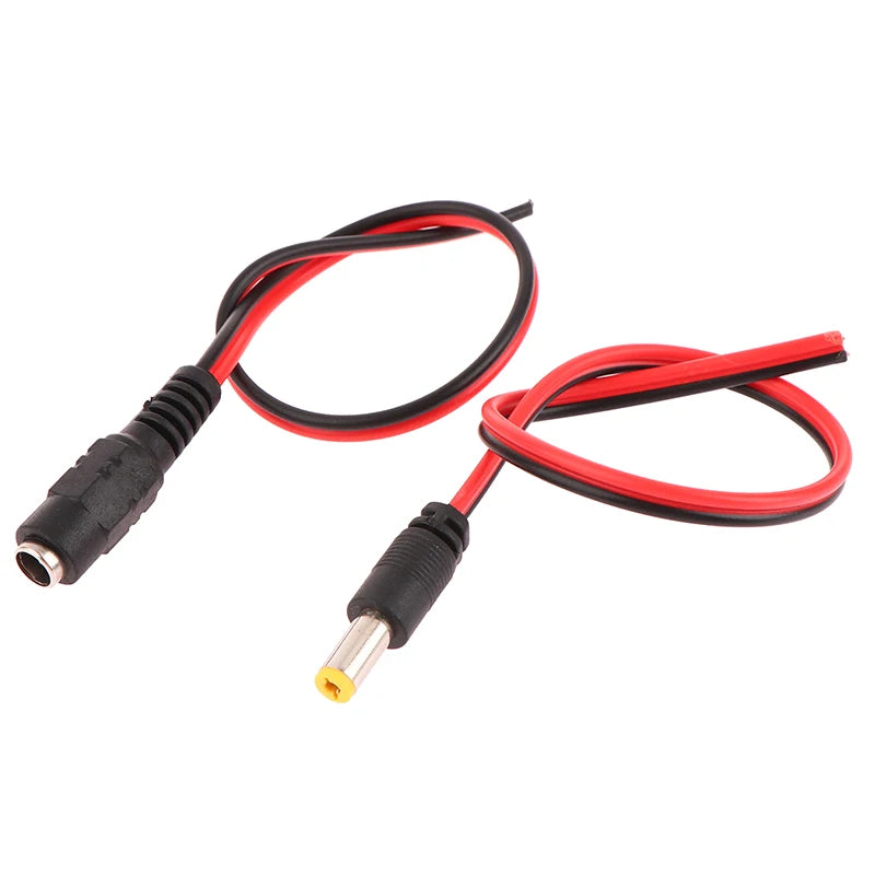 DC Power Male Female Cable 12V Plug Adapter Connector CCTV Camera 5 Qme