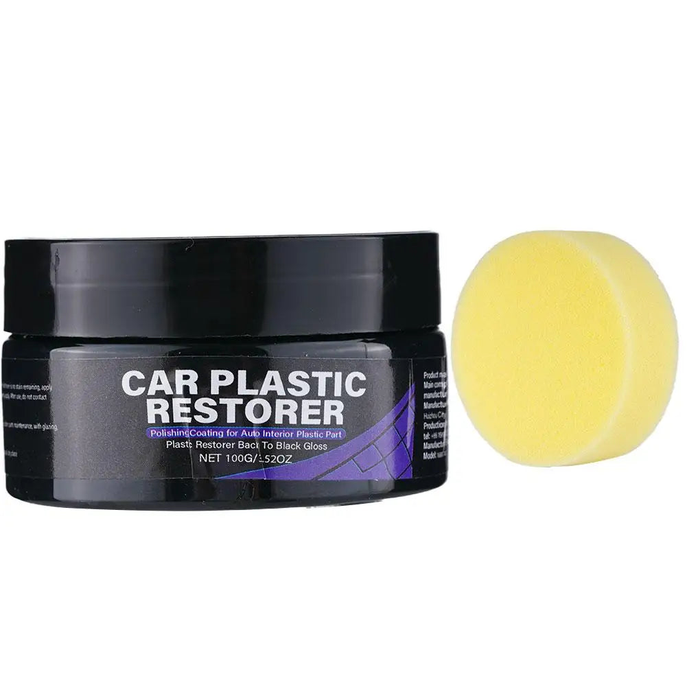 Car Plastic Restorer Cream Interior Exterior Scratch Remover Wax Auto Qme 100G