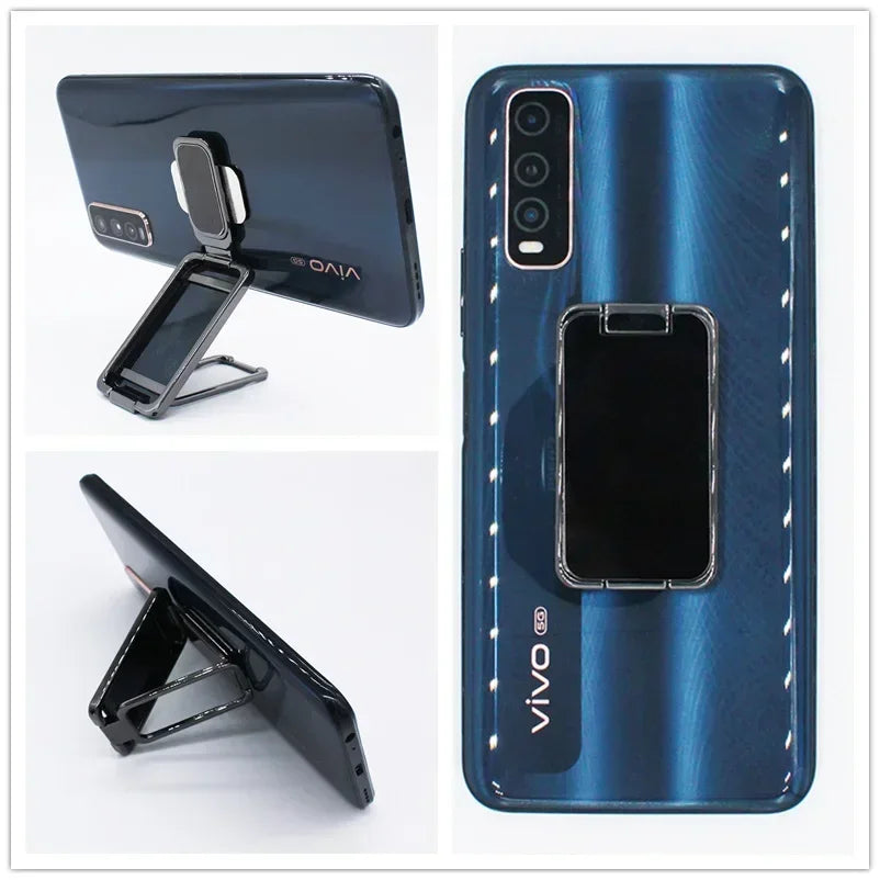 Universal Smartphone Stand, Cellphone Holder Clip, Mobile Phone ring Holder for Lazy Home Bed Desktop Mount, Flexible Adjustable Qme