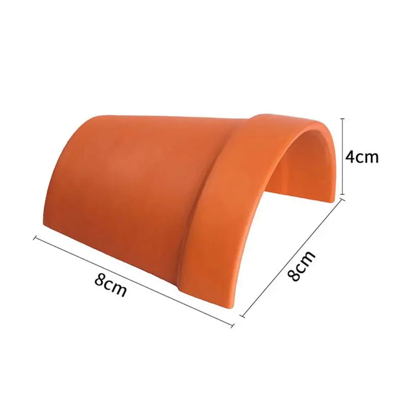Practical Decorative Fish Shrimp House Breathable Red Fish Spawning Cave Ceramics Crab Safe House Fish Tank Qme 8CM