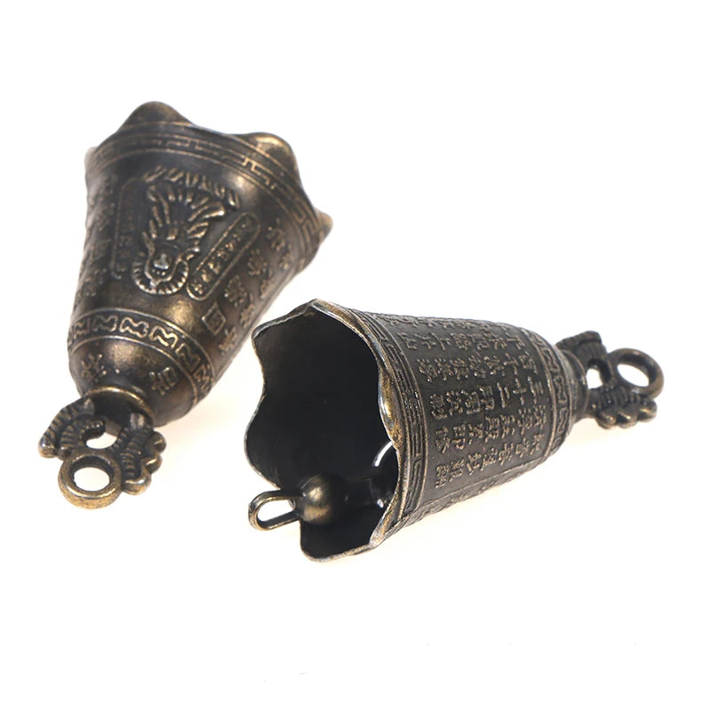 Copper Sculpture Pray Guanyin Bell Antique S Mini Brass Qme one size
