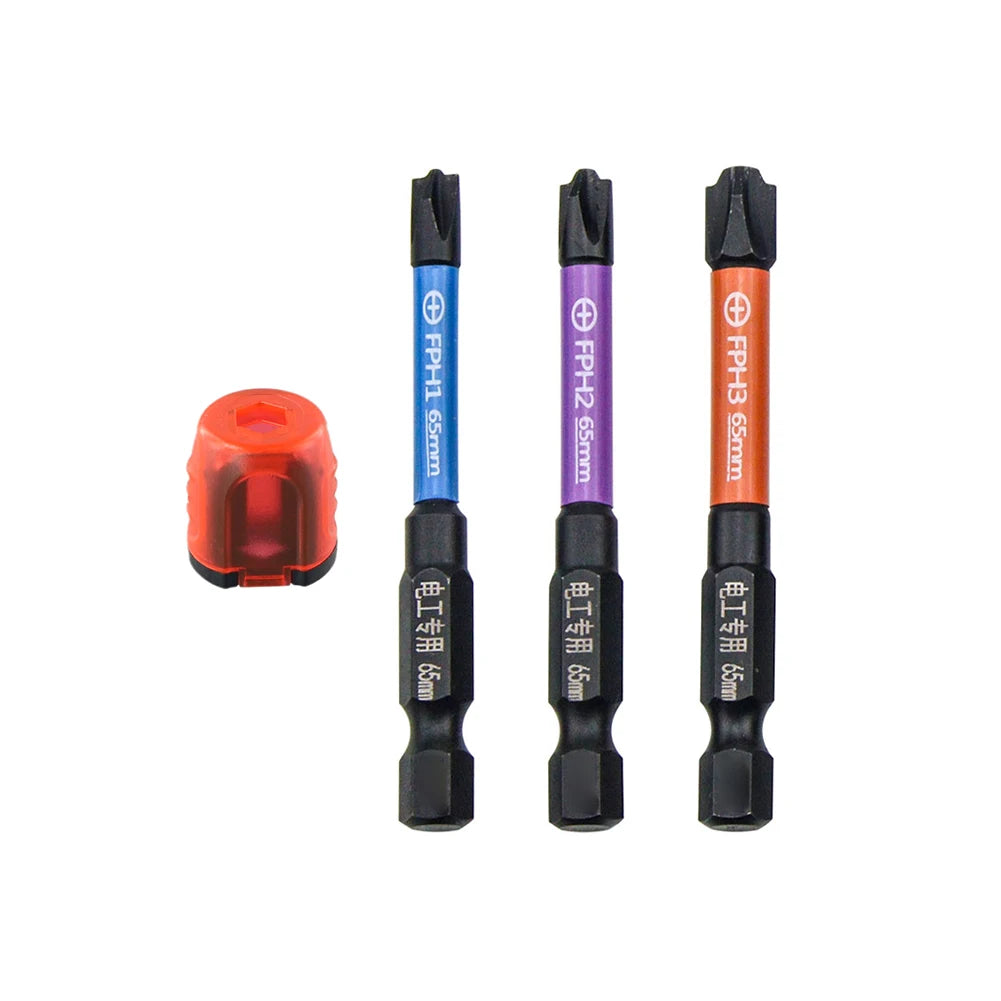 FPH FPZ Special Slotted Cross Screwdriver Bit With Magnetic Ring For Electrician 65/110mm Screwdriver Bits Hand Tools Qme 65mm FPH