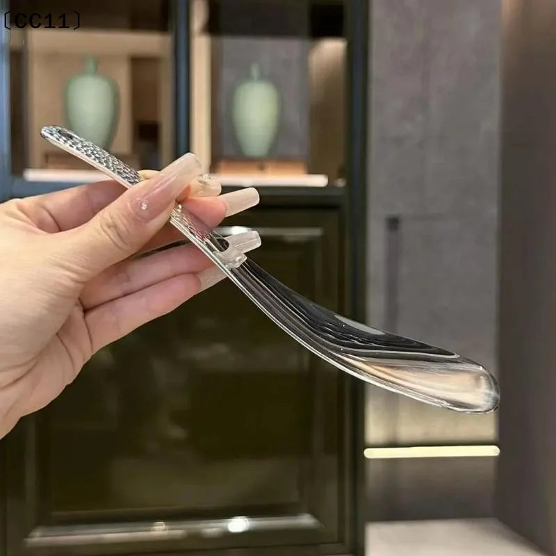 Stainless Steel Rice Spoon Square Hammer-patterned Serving Non-stick Qme