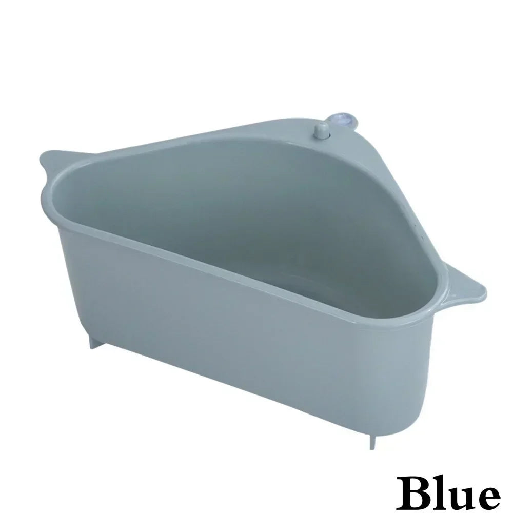 Kitchen Sink Drain Basket Stainless Steel Triangle Food Vegetables Peel Egg Filter Storage Organizer Kitchen Shelf Rack Drainier Qme 4