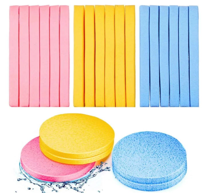 5 Compressed Facial Sponge Estheticians Face Sponges Cleansing Qme mix 3 bag