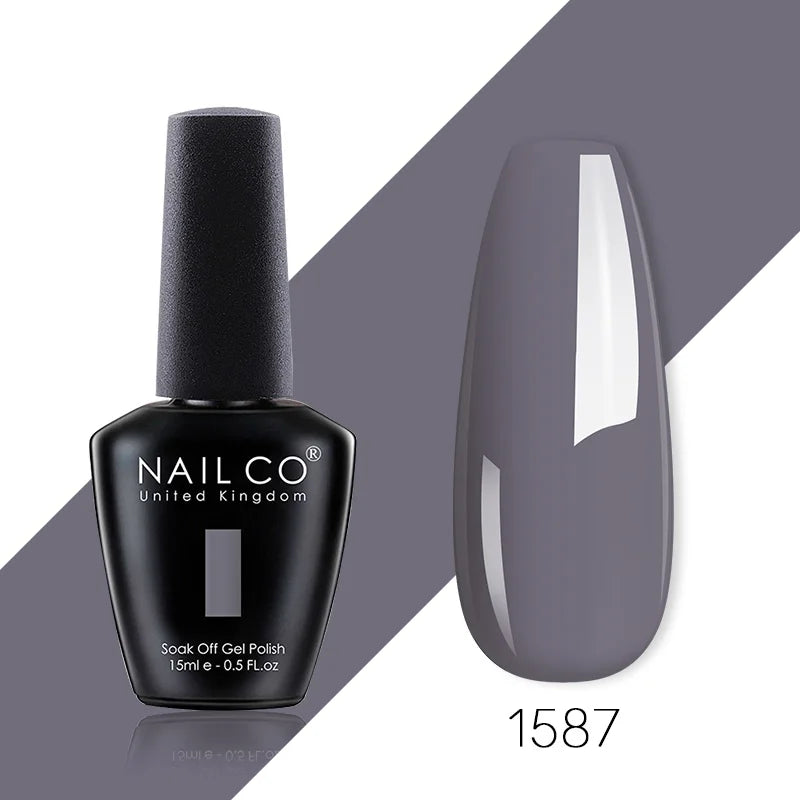 NAILCO 85 Colors Nail Gel UV LED Lacquer Manicure Varnish Hybrid Semi
