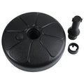 Fillable Umbrella Base Stand Round Plastic Water Sand Filled Patio Garden Umbrella Holder Outdoor Patio Umbrella Stand Qme black
