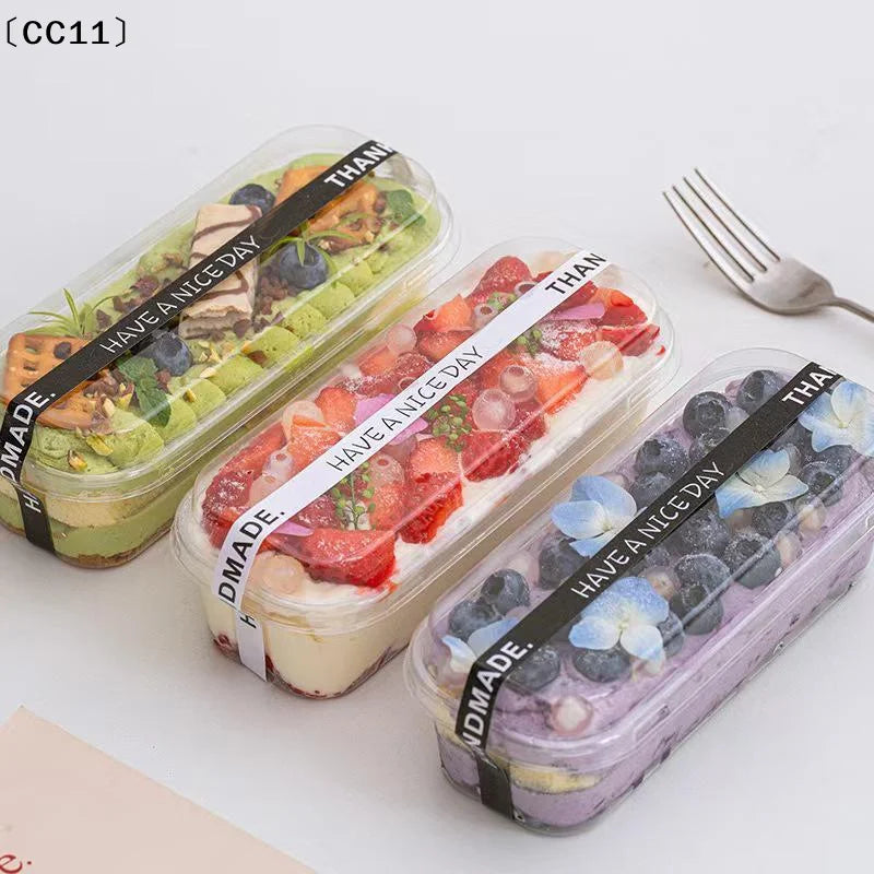 10 20 Mini Loaf Deli Dessert Container Desserts Cups Cake Box Qme