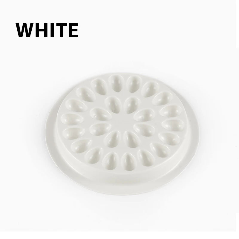 Glue Gasket Eyelash Holder Adhesive Pallet Extension Pads Stand Qme White
