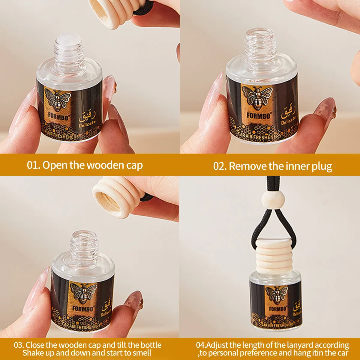 Car Fragrance Long-lasting Interior Accessories Fresh Air Suitable Qme