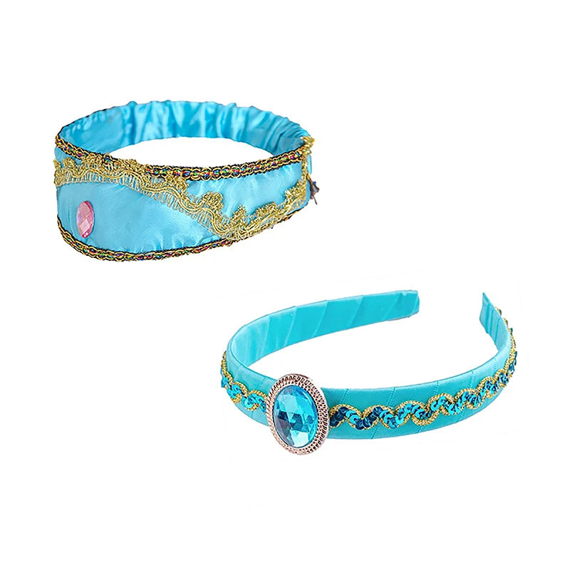Captivating Jasmine Blue Crystal Headbands Girls Ideal Arabian Qme