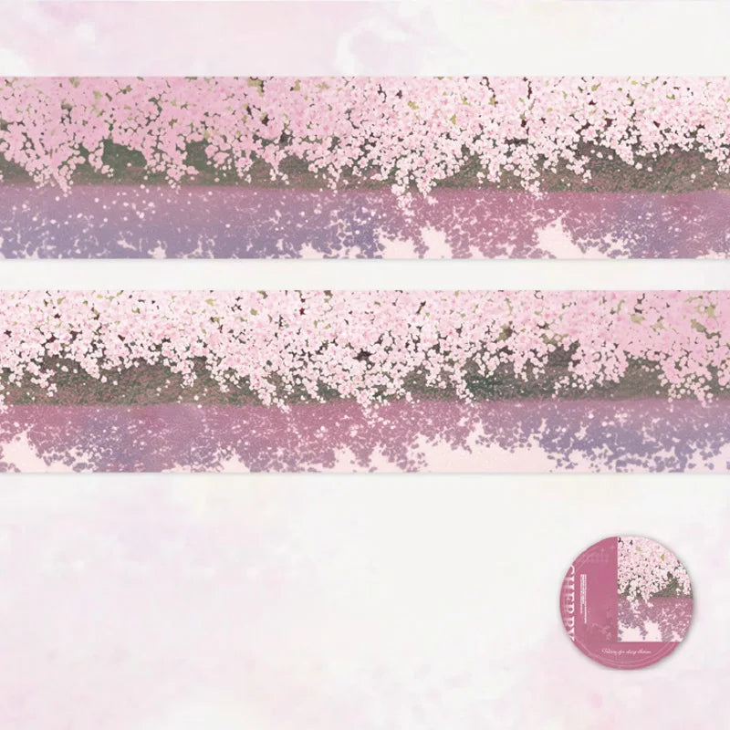 50mm X 2m Washi Tape Sakura Cherry Blossom DIY Scrapbooking Journal Planner Stickers for Phone Case Notebook Decoration Qme 4