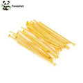 PandaHall 100pcs 304 Stainless Steel Flat Head Pins, 15.5/20/22/30/35/40/50mm x 0.6mm Assorted for Jewelry Making Qme 15.5x0.6mm