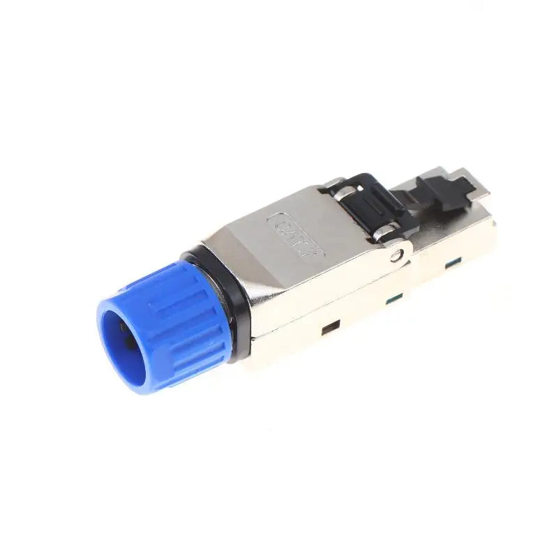 Network Cable Plug Toolless Shielded Connector Suitable 22 26AWG Qme CAT7