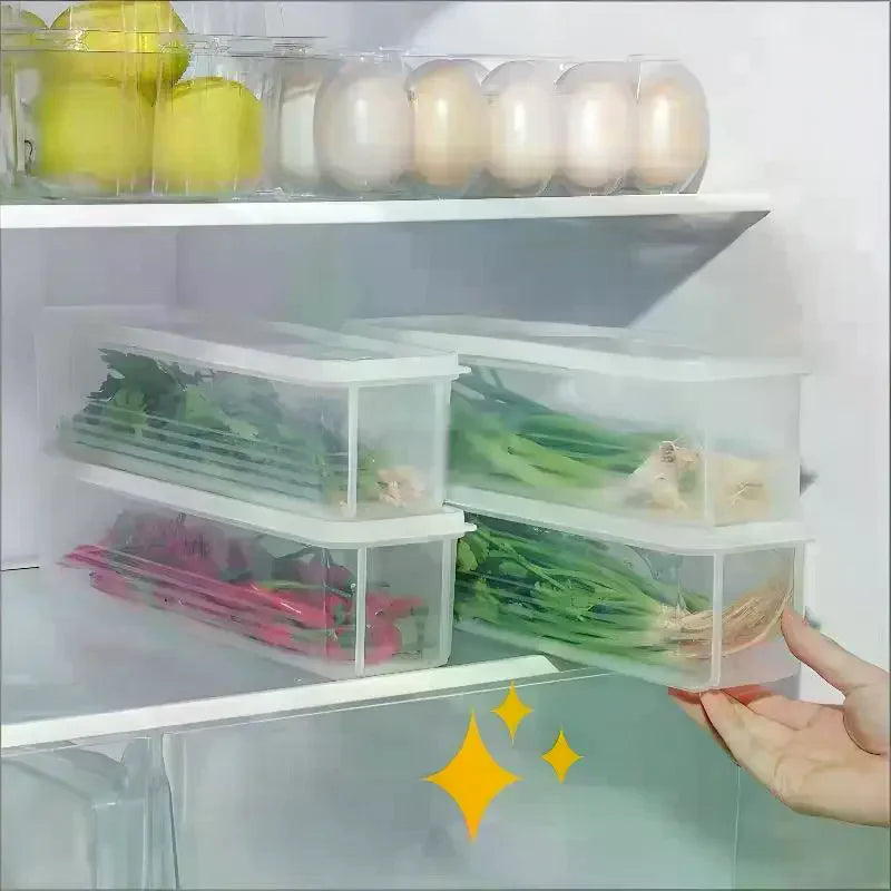 Storage Box Fresh-keeping Food Container Cold Refrigerator Sealed Qme
