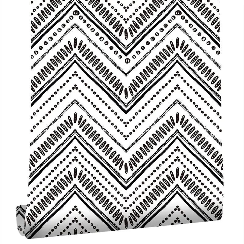 Modern Vinyl Wallpaper Peel Stick Boho Contact Paper Self Adhesive Qme 03 1mx44.5cm