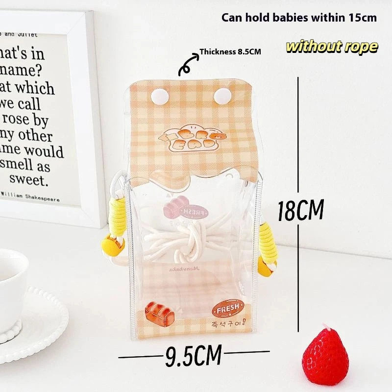 Cute Cartoon Toy Bag PVC Badge Display Portable Decorative Bag Qme style 7