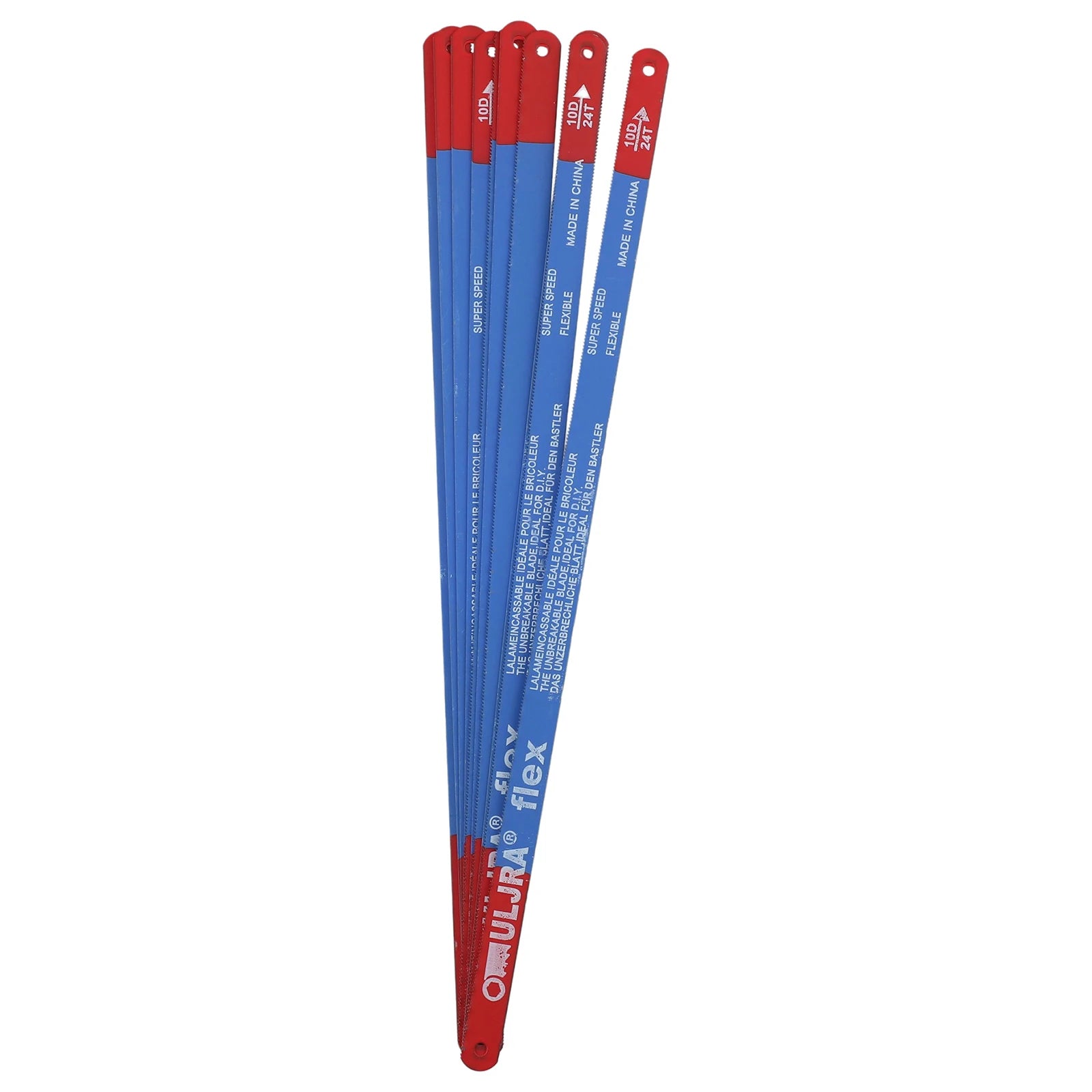 10PCS Bi-Metal Hacksaw Blade Set 300mm Hand Saw Blades For Meat Wood Cutting Flexible Steel Folding Hacksaw Blade Hand Tool Part Qme