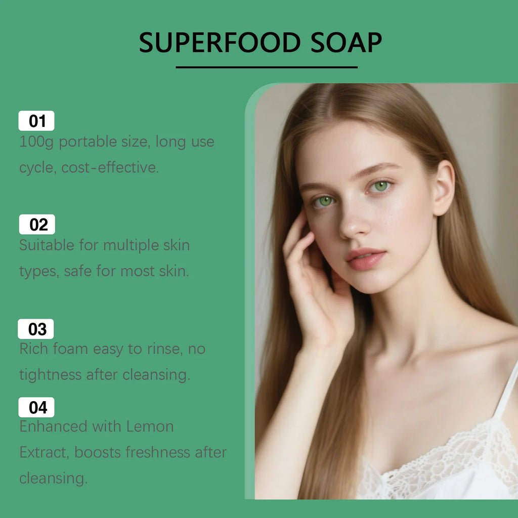 Natural Turmeric Soap for Face & Body Cleanser Handmade Superfood Soap Bar Moisturizing Brightening Skin Exfoliating Face Wash Qme