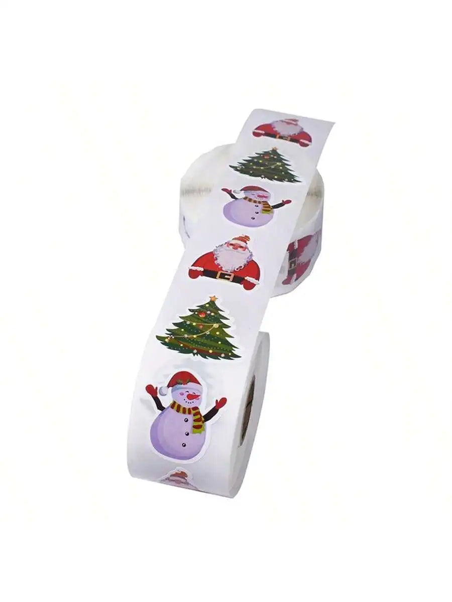 500 Sheets Roll Merry Christmas Stickers Label Suitable Homemade Qme Alien style 380*261*236mm