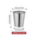 Stainless Steel Water Mug Double Wall Insulated Cold Beer Cup Anti-scald Anti-fall Coffee Travel Mug Qme 1 B