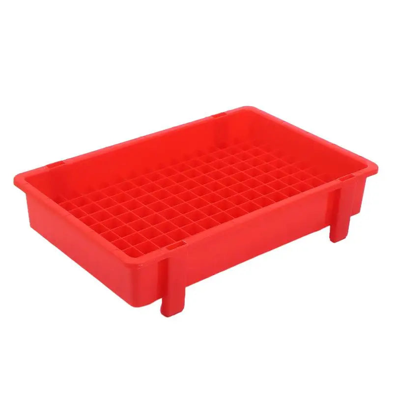Thickened Plastic Lithium Battery Storage Box 18650 Cells Divided Qme Red
