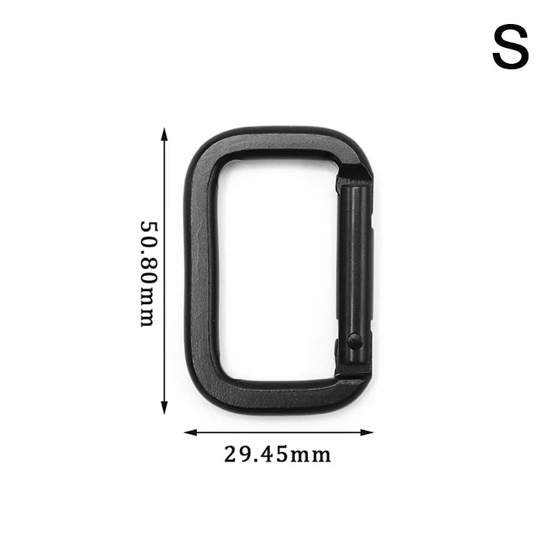 Square-ring Carabiner Buckles Spring Carabiners Snap Hooks Clip Qme S