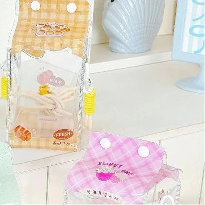 Cute Cartoon Toy Bag PVC Badge Display Portable Decorative Bag Qme