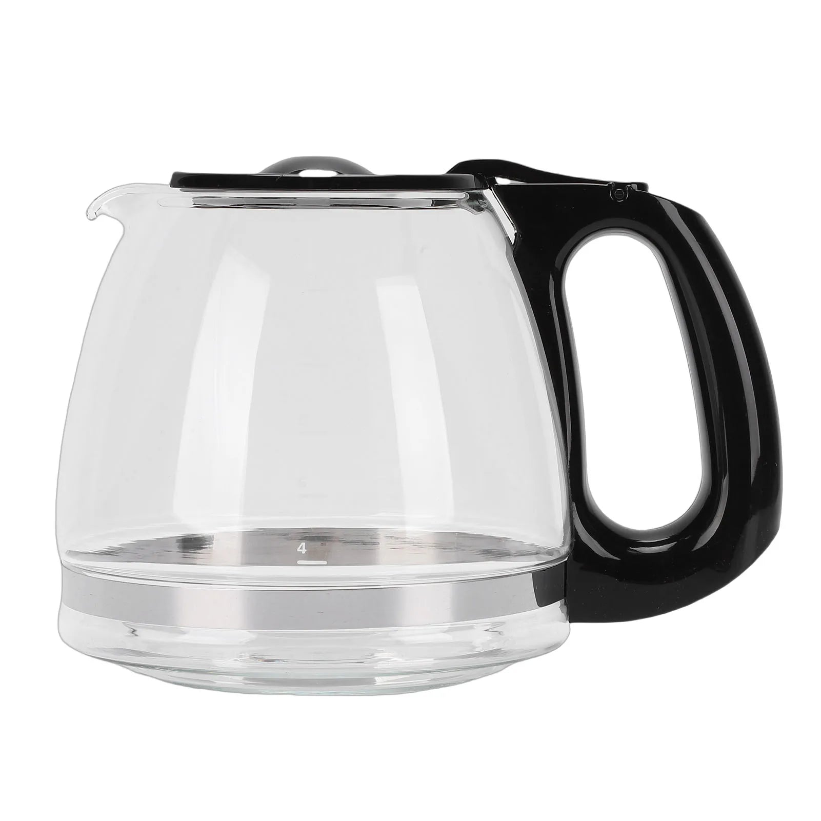 Glass Coffee Carafe Heat Resistant Coffee Pot Replacement Carafe with Handle Easy to Clean Coffee Maker Pitcher Qme for BD 12 Cup 1.8L