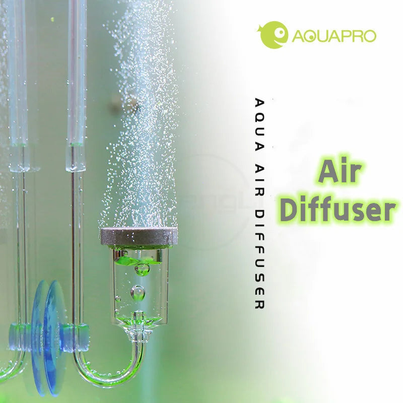 Aquapro Air Diffuser Oxygen Bubble Atomizer Stone Counter With Check Valve Aquarium Mini Nano Micro Bubbles Oxygenator Filter Qme
