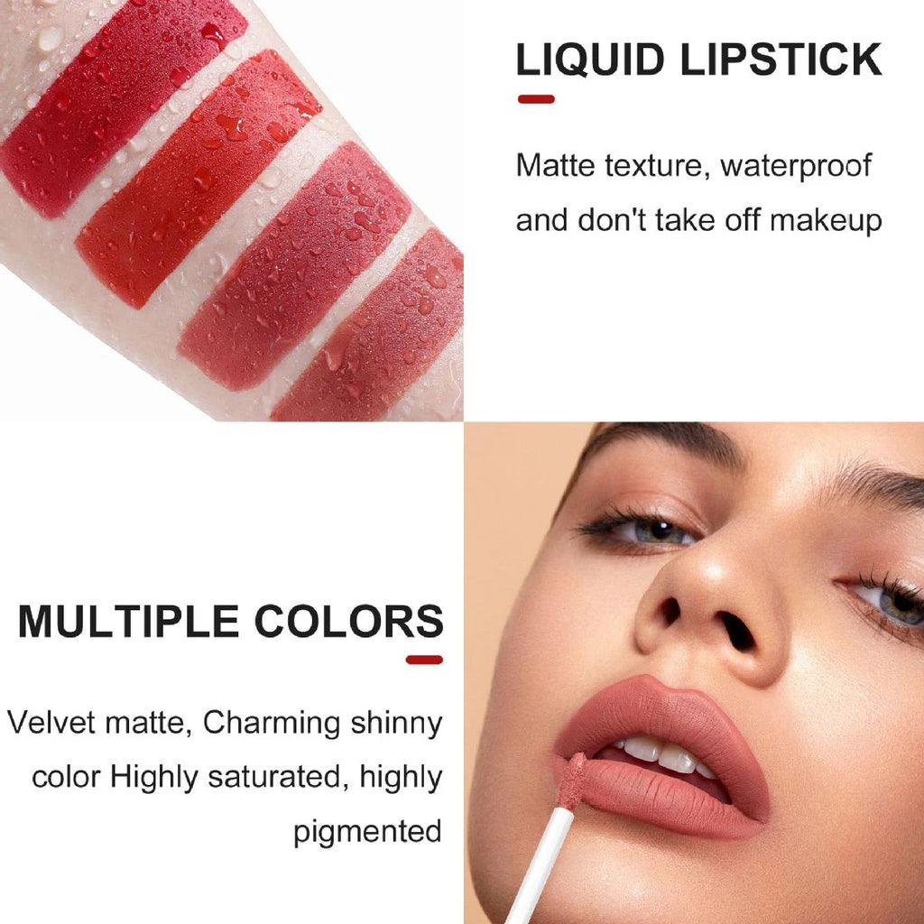Matte Nude Brown Lipliner Pencil Lipsticks 12 Colors Lip Contour Kit Waterproof Non-sticky Sexy Velvet Red Lipgloss Makeup Tool Qme