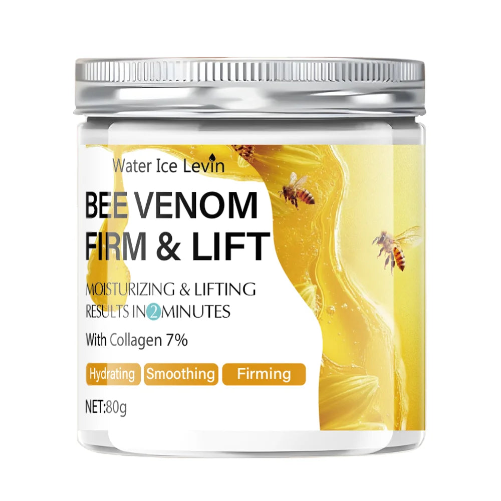Bee Venom Firming and Lifting Cream - 80g, Absorbs in 2 Minutes, Non-Greasy and Moisturizing, Suitable for All Light Skin Tones, Alcohol-Free Formula, Brightens and Evens Skin Tone Qme One Bottle 80g
