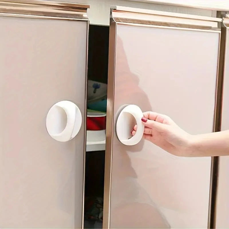 Self-Stick Drawer Handle Multipurpose Cabinet Knobs Helper Auxiliary Cabinet Sliding Door Window Handle Suction Cup Handles Qme