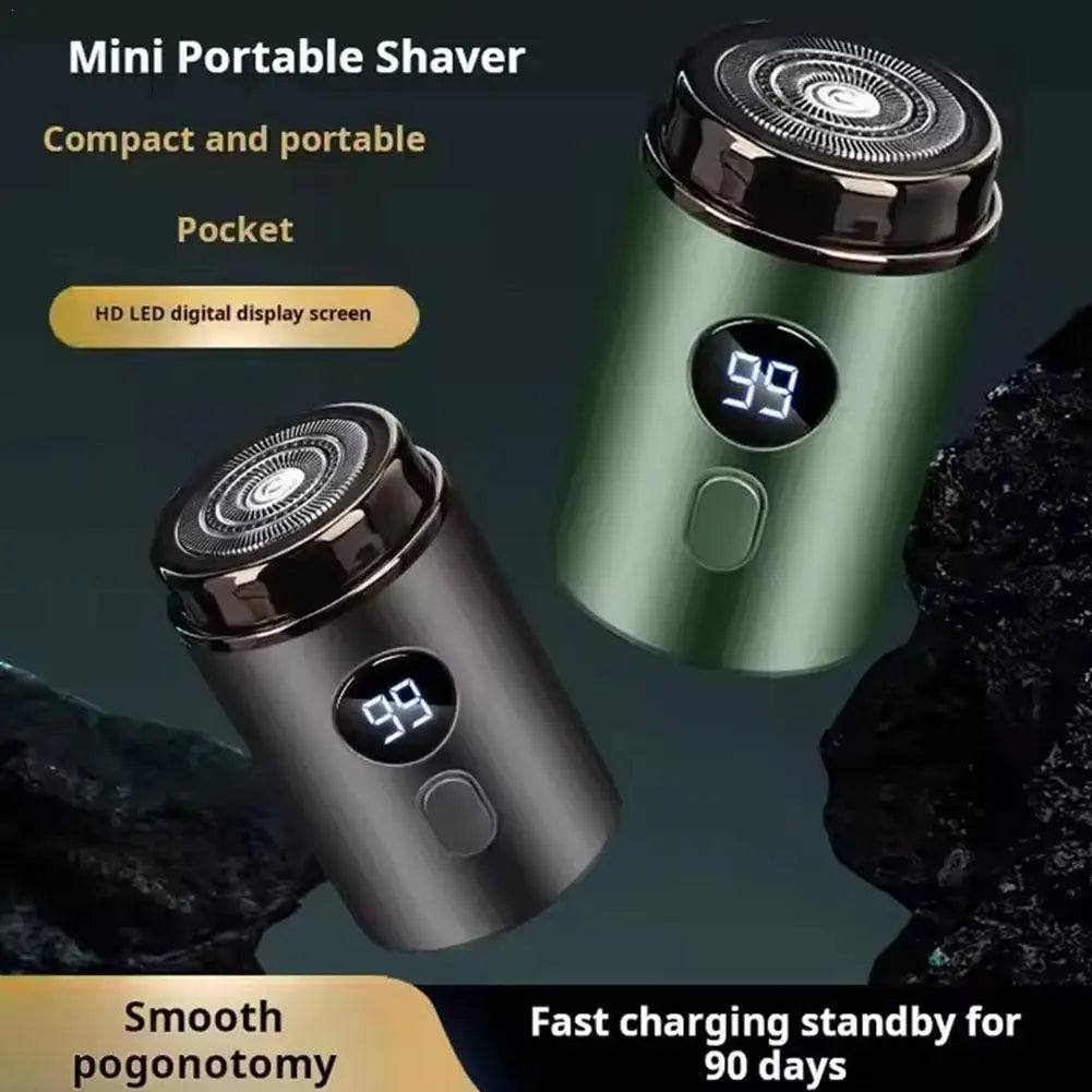 New Mini Portable Men's Electric Shaver Long Standby Car Mounted Wash-free Charging Shaving Razor For Men Qme