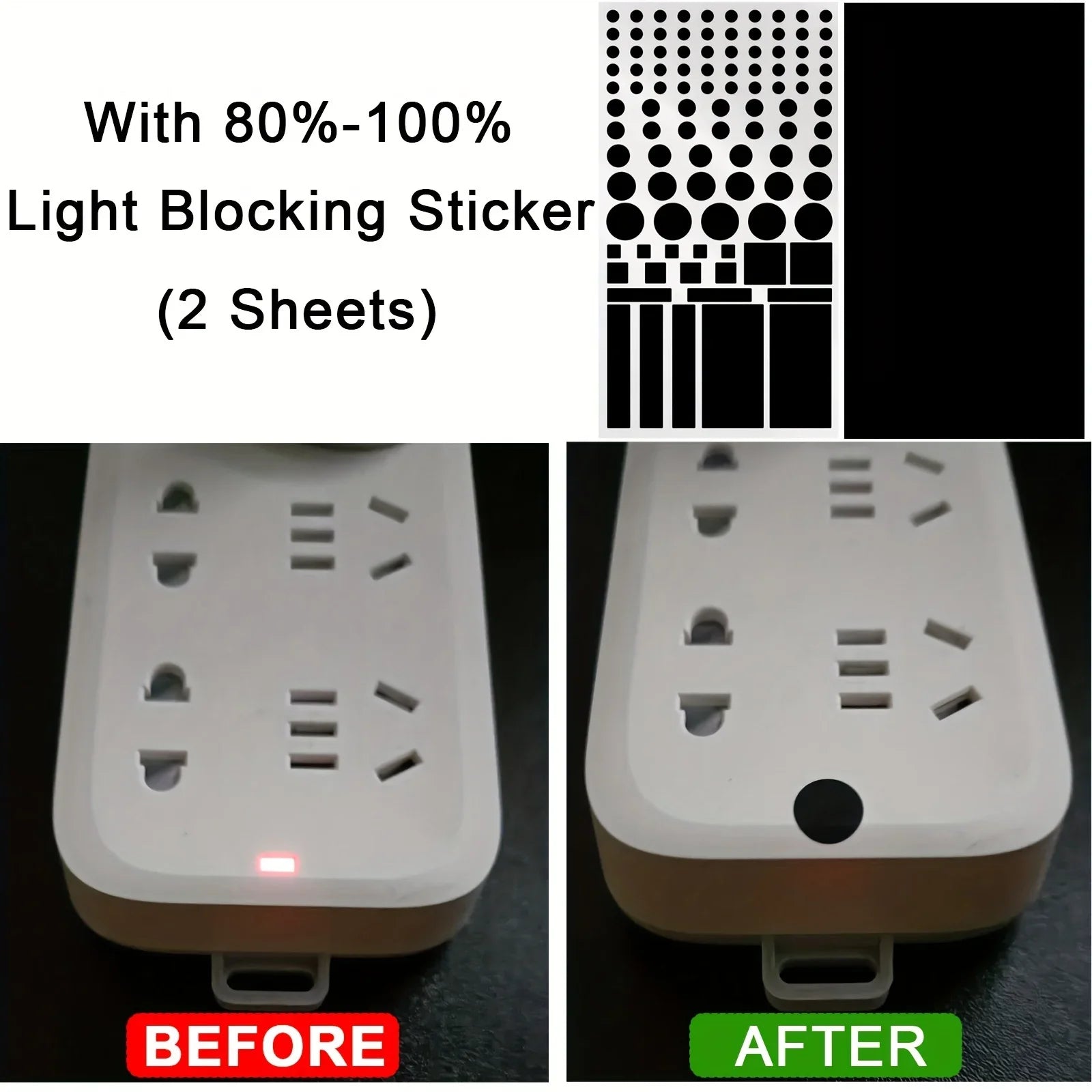Anti-glare stickers, light source shielding stickers, dimming stickers Qme