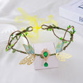 Fashion Flower Vine Elven Crown Fantasy Diadem Elf Tiara Simulate Qme Style 4