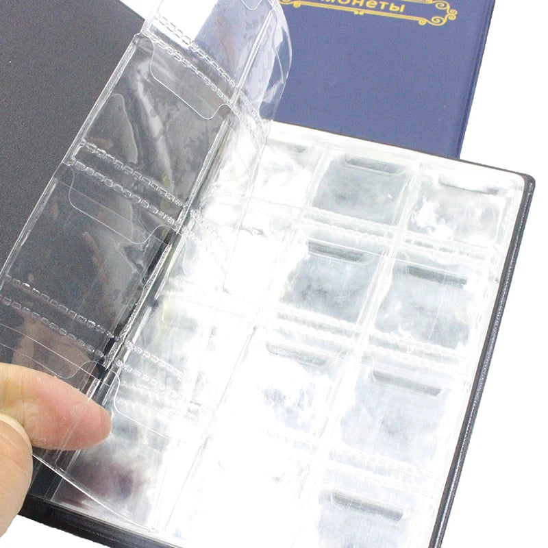 Album Coin Holders Collection Book Scrapbook Double Row Russia120 Qme