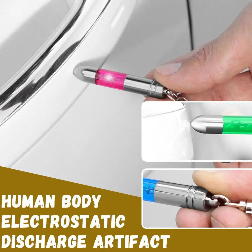 Human Body Static Eliminator Portable Anti-Static Keychain Static Electricity Remover Discharge Key Chain For Human Body Qme