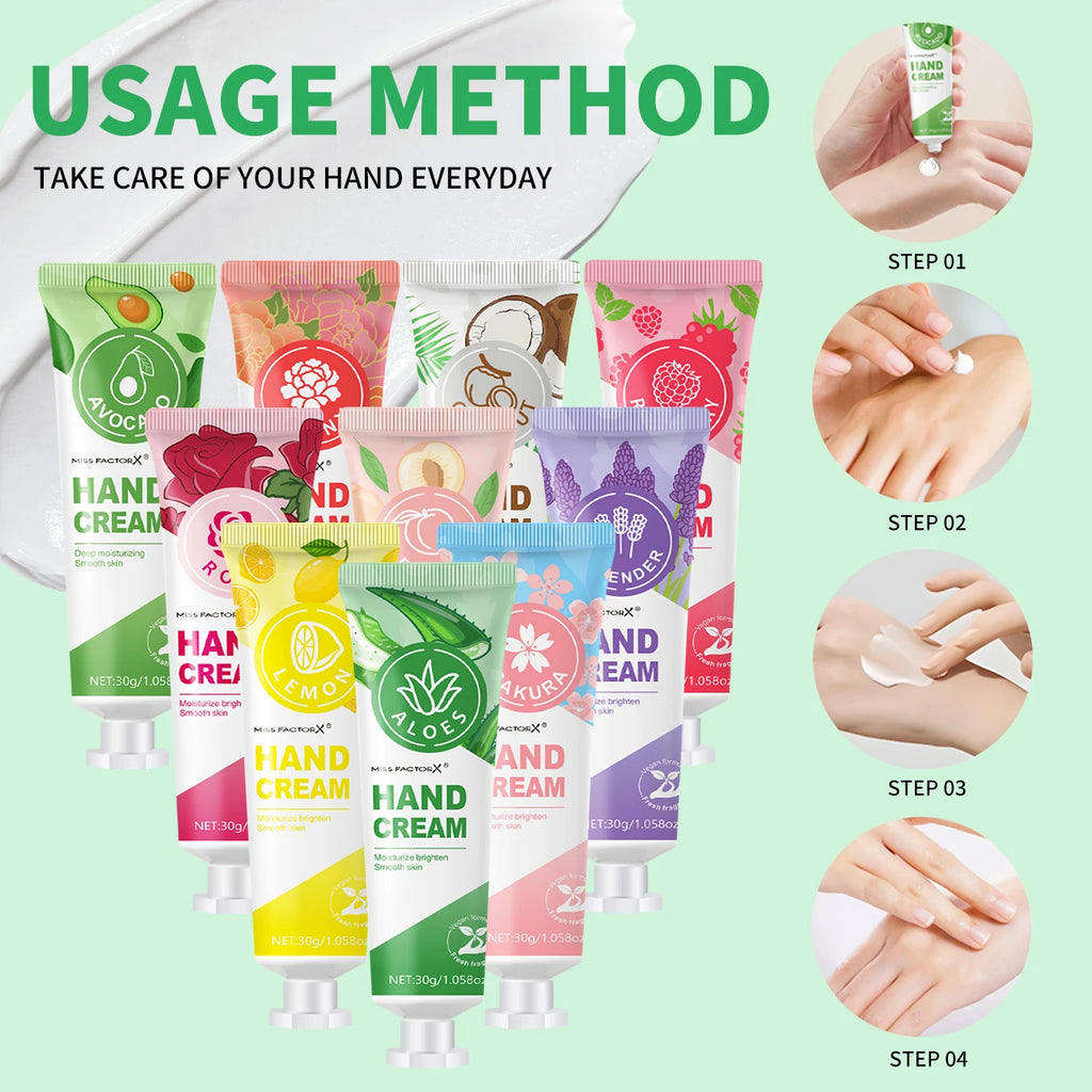30 Pack Scented Hand Cream Gift Kit, Non Greasy Hydrating Lotion, Daily Hand Care for Home Travel and Holiday Gifts Qme