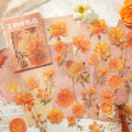 70 pcs Flowers Plant Stickers aesthetic Decorative Diary Stickers Album Scrapbooking material Hand Account Junk Journal Supplies Qme F6
