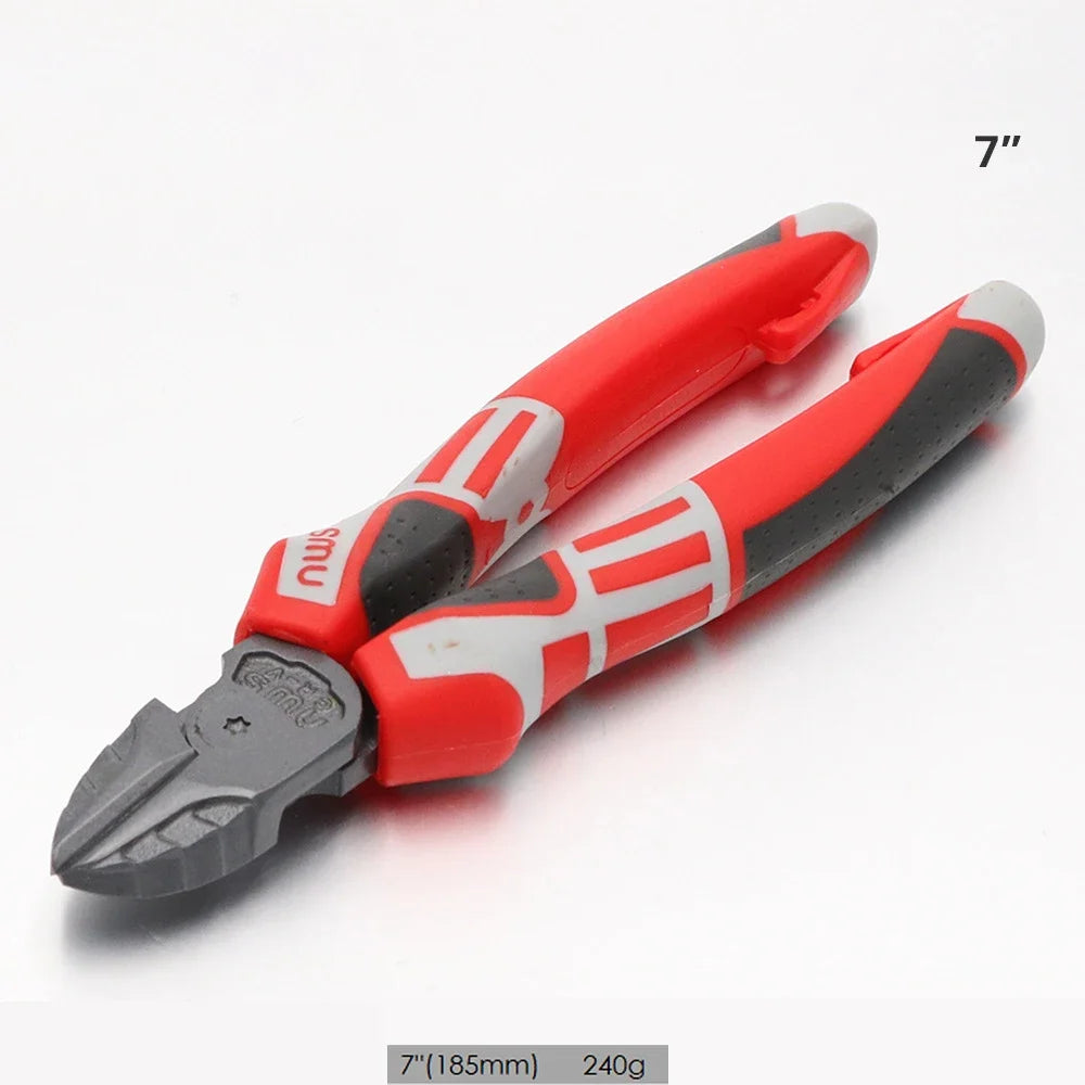Universal Wire Cutter Needle Nose Crimping Plier Electrician Working Hardware Diagonal Pliers Qme A6