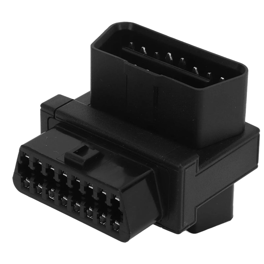 OBD Splitter Converter Anti Crack Portable 16 Pin OBD2 Adapter 16 Pin Male To 2 Female for Diagnostic Extender Qme black