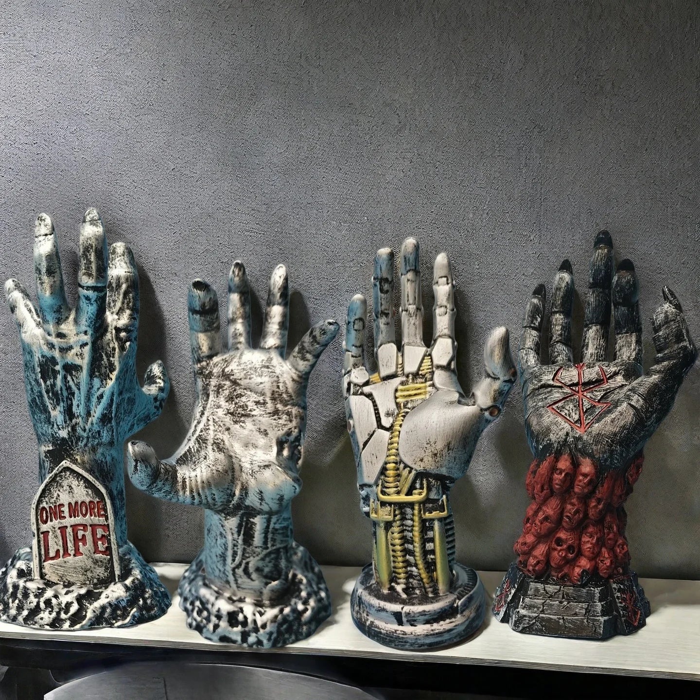 Devil's Hand Halloween Decoration Ornaments, Horror Atmosphere Decoration, Outdoor Garden Decoration Resin Statue, Easter Gift Qme