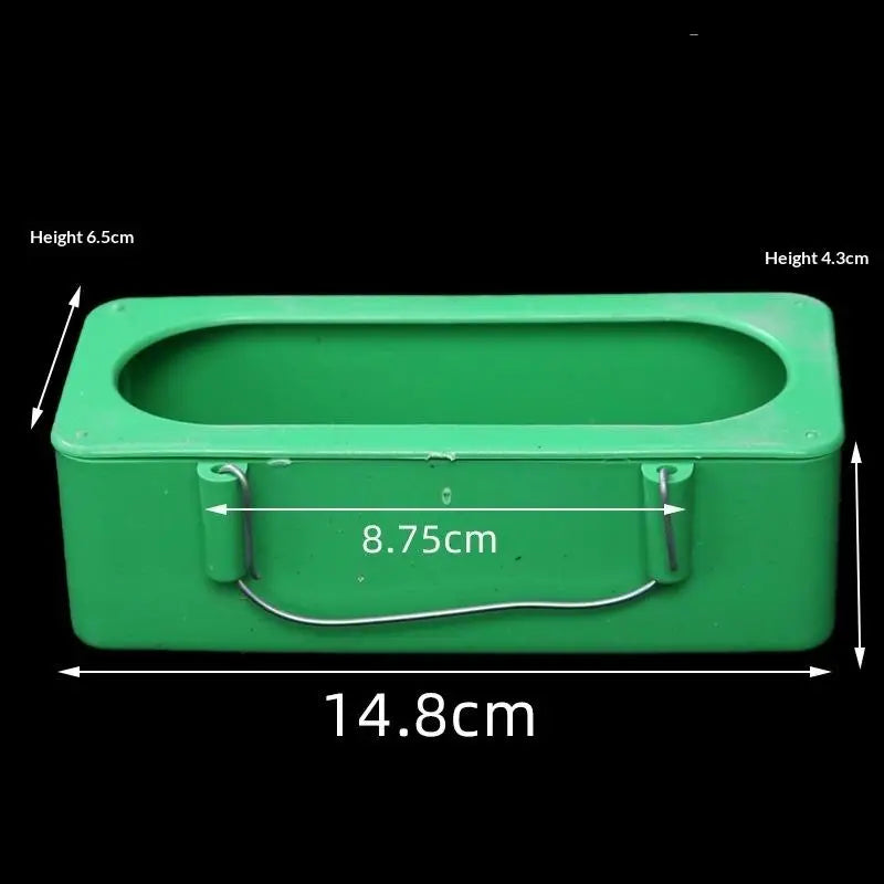Parakeets Bird Cage Accessories Supplies Hanging Parrot Pigeon Feeder Qme