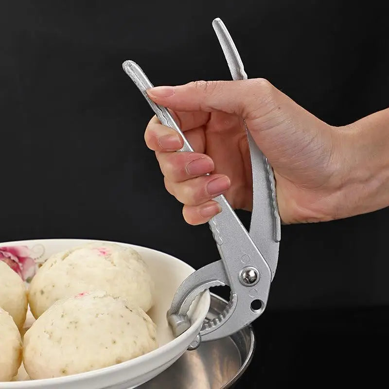 Portable Aluminium Alloy Pan Bowl Gripper Pot Cookware Handle Holder Qme
