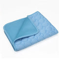 Summer Pet Cooling Mat Self Pad Dog Cat Waterproof Sleeping Bed Qme blue 70 x 55 CM
