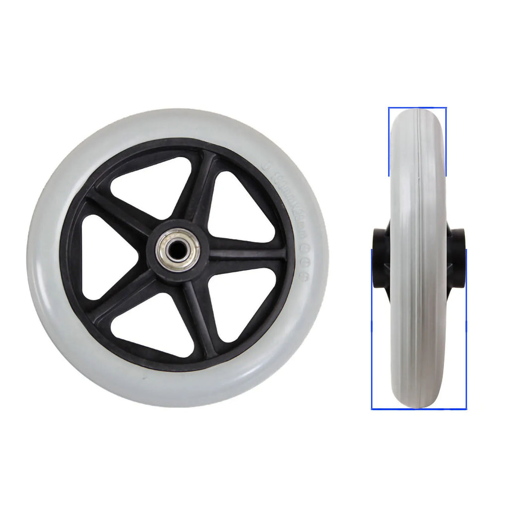 Wheelchair Caster Wheelchair Front Wheel 6 Inch Wheelchair Casters Small Cart Rollers Chair Wheel for Wheelchair Accessories Qme Default Title