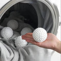 4/6pcs TPR Anti Winding Laundry Ball Circular Pure White Magic Cleaning Drum Washing Machine For Dirt Removal And Knotting Qme White 4pcs